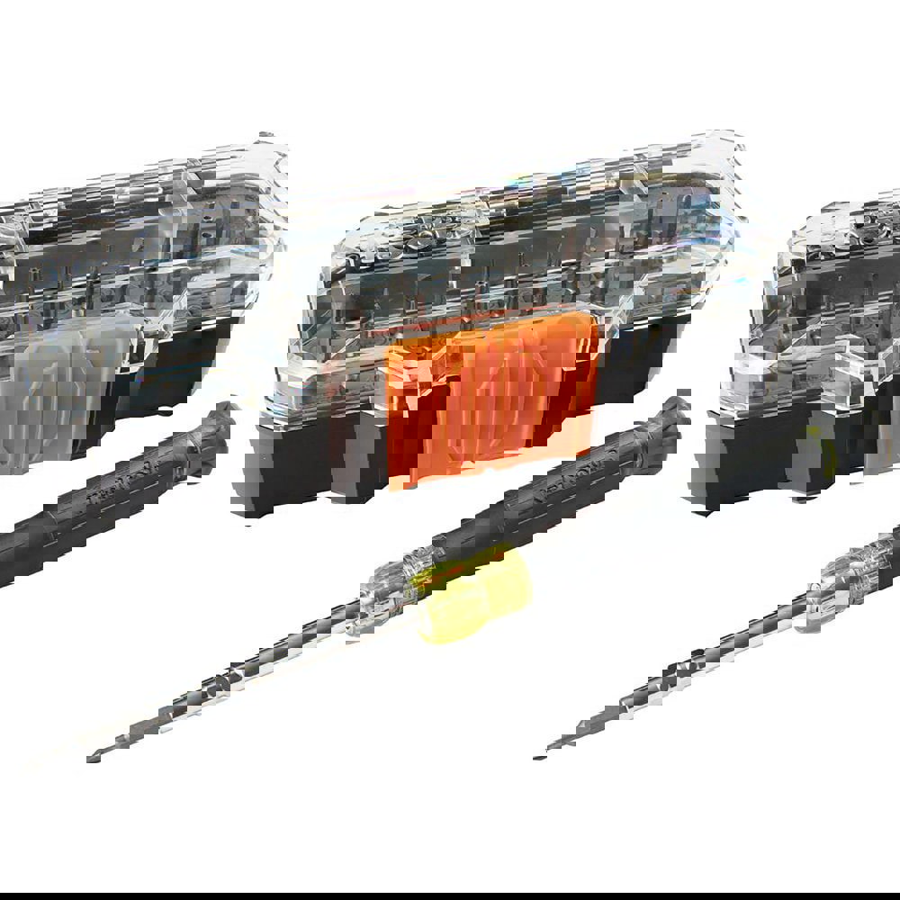 Screwdriver Sets; Screwdriver Types Included: Slotted; Phillips; Square; Torx; Hex ; Hex Size: .9 mm; 1.3 mm; 1.5 mm; 2 mm; 2.5 mm; 3 mm; 3.5 mm ; Number Of Pieces: 40 ; Insulated: No